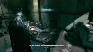 When you reach the bottom floor, head up the stairs to the left. Riddles In Gcpd Lockup Collectibles Gcpd Lockup Batman Arkham Knight Batman Arkham Knight Game Guide Walkthrough Gamepressure Com
