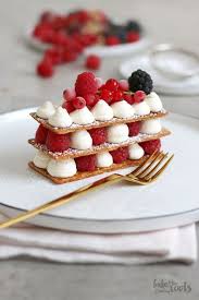 Mille Feuille With Berries Bake To The Roots Recipe Desserts French Desserts Gourmet Desserts