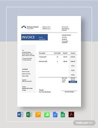 Maintenance Invoice Template Pdf Word Doc Excel Google Docs Apple Mac Pages Google Sheets Apple Numbers In 2020 Invoice Template Word Doc Templates