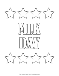 Martin luther king jr 6. Mlk Day Coloring Page Free Printable Pdf From Primarygames