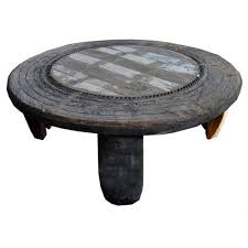 Get 5% in rewards with club o! Architectural Element Wood Vintage Antique Round Coffee Table Re Purposed Id 6904200733