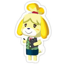 Isabelle Animal Crossing New Leaf Vector Print Sticker By Niymi Animal Crossing Print Stickers Animal Crossing Characters