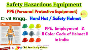 Uniform color code common ground. Ppe Safety Hazardous Equipment Color Code Of Hard Hat Safety Helmet Civil Engineering Youtube