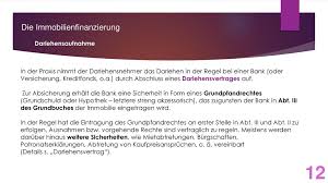 Dieses produkt erlaubt mietern gelder für die mietkaution für andere zwecke zu benutzten. Immobilienfinanzierung Ppt Herunterladen