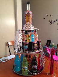 Things To Do On Your 21st Birthday Without Drinking 21st Birthday Present Alcohol Tower Cake 21st Birthday Presents 21st Birthday Cakes 21st Birthday Gifts