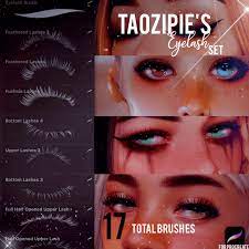 Download brushes fastly right to your ipad. Big Eyelashes Brushset By Taozipie Free Brushes For Procreate