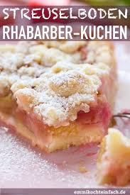 Streuselboden Kuchen Mit Rhabarber Emmikochteinfach Rezept Rhabarberkuchen Mit Streusel Streusel Kuchen Rhabarber Streuselkuchen