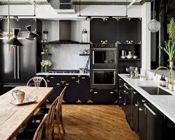 Floor is light 18″ ceramic tile. How Black Became The Kitchen S It Color Architectural Digest