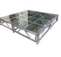 Large Aluminum Portable Glass Wedding Party Stage Deck Platform