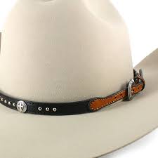 Cody James Leather Cross And Stud Concho Hat Band Hat Band Cowboy Hats Leather Hats
