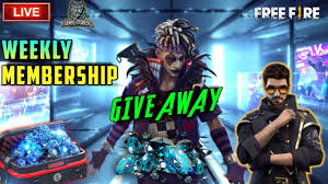 Free fire the cobra atau biasa disingkat ff adalah game survival shooter terbaik yang tersedia di ponsel. Weekly Membership Diamonds Giveaway Live Free Fire Download Rooter App Tamil Tubers Youtube
