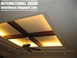If you are going to use recessed lights, install the wiring before putting the suspension wires in place. Contemporary Gypsum Ceilings Suspended Ceiling Interior Designs