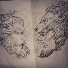 Mount Olympus Hercules Tattoo Zeus Tattoo Sketches