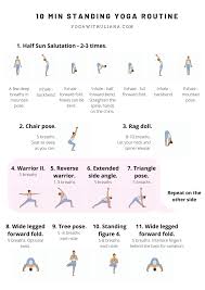 10 Min Standing Poses Yoga Standing Yoga Standing Yoga Poses Yoga Flow
