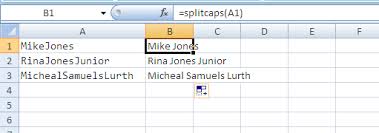 All space separated words are printed line by line. Split Uppercase Words In Excel Stack Overflow