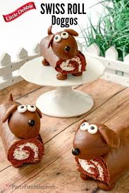 Swiss Roll Dog Cakes Dog Cupcakes Best Dog Themed Party Ideas Recipe Puppy Birthday Cakes Dog Birthday Cake Dog Cakes
