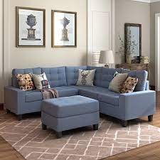 Nealy 82 6 Wide Symmetrical Corner Sectional With Ottoman Sectional With Ottoman Living Room Sectional Sectional Sofa Couch