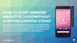 How To Start Android Emulator (Avd) Without Starting Android Studio |  Zealtyro