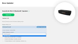 Please make sure the soundlink® speaker is plugged in using the ac power adapter before running the update application. Solved Soundlink Mini Ii Firmware Downgrade Bose Community 157202