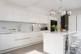 gloss white cabinet stone expo