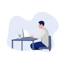 Transparent background remover tool will remove the selected color on image instantly with 5% fuzz. Man Sitting In Front Of Computer Office Images Computer Clipart Office Clipart Vector Png Transparent Background
