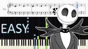 The classic animated movie the nightmare before christmas features deliciously sinister music by composer danny elfman. This Is Halloween The Nightmare Before Christmas Easy Piano Tutorial Sheets Youtube