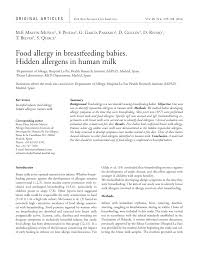 What happens if my baby's eczema becomes infected? Pdf Food Allergy In Breastfeeding Babies Hidden Allergens In Human Milk
