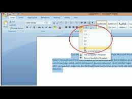 Cara Mengatur Spasi Di Word Youtube