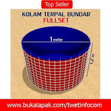 Jual Kolam Ikan Terpal Bundar Fullsett Diameter 1 M Tinggi 1 2 M Di Lapak Cv Bambang Mas Twetinfocom Kolam Kolam Ikan Ikan Air Tawar
