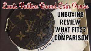 Look wallet zip round card button clutch purse. Louis Vuitton Round Coin Purse Unboxing What Can Fit Inside Comparison Youtube