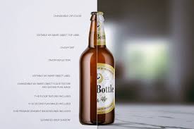 500ml Beer Bottle Mock Up Beer Bottle Bottle Beer Bottle Caps
