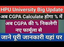 Check spelling or type a new query. Latest Update Of Hpu University Related To Cgpa Percentage I Hpu Cgpa To Percentage Calculation Youtube