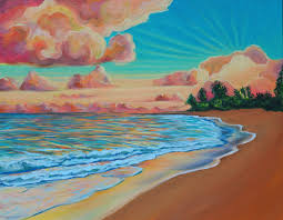 Haena beach Sunrise – MICHAL ART STUDIO HAWAII