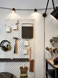 Skadis Pegboard White Width 22 Height 22 Ikea Ikea Peg Board Ikea Interior
