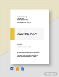 Free for commercial use high quality. Free 11 Coaching Plan Templates In Pdf Ms Word Pages Google Docs