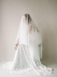 Pearl Tulle Blusher Bridal Veil Modern Pearl Encrusted Drop Wedding Veil Long Beaded Tulle Wedding Veil Ivory Handmade Veil Style 817 Wedding Veils Lace Wedding Dress Vintage Drop Wedding Veils