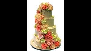 Easy methods to put silk blooms on a wedding cake afloral com. Cascading Flower Wedding Cake Youtube