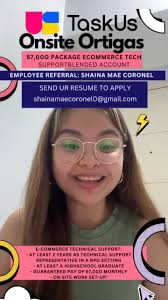 TaskUs Ecommerce Campaign: 40k Basic Salary Package!