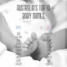Most important task is giving a name to the baby that would be parents usually do. 2012 Australia S 100 Most Popular Baby Names Kidspot
