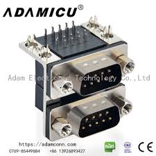 Panel Mount Stacked Male To Male Db9 Serial Port Connector Serial Port Male To Male Port