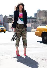 Black And White Camo Pants Outfit Tanya Military Style Outfits Camo Fashion Trending Fashion Outfits