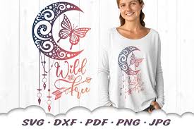 Free butterfly vector download in ai, svg, eps and cdr. Wild And Free Dreamcatcher Butterfly Svg Dxf Cut Files 757216 Cut Files Design Bundles