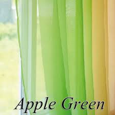 Dress up your windows in any browse our selection of apple green blackout curtains and find the perfect design for you—created. Voile Sheer Curtain Panel
