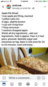 Apple Pie Bread Farm Stand Apple Pie Bread Apple Pies Filling Bread