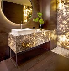 Back Lit Onyx Bathroom Interior Design Luxury Interior Design Luxury Home Decor