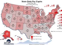 Monday Map State Debt Per Capita Tax Foundation