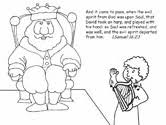 David the shepherd, illustrating the story (lessons, children's sermons), coloring pages, activity sheets, crafts, children's songs. David And Goliath Coloring Pages