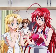 As the series progresses, rias begins to develop strong feelings and eventually falls in love with issei, which becomes more obvious after issei defeats riser, and becomes very jealous when he i. Anime Picture Highschool Dxd Rias Gremory Asia Argento Hyoudou Issei Mishima Hiroji Long Hair 3370x3249 3 Dxd Anime High School Highschool Dxd
