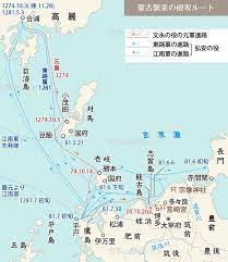 蒙古襲来の侵攻ルート地図 世界の歴史まっぷ 歴史 世界の歴史 日本戦争