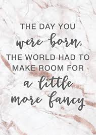 The Day You Were Born The World Had To Make Room For A Little More Fancy Sparkle Quotes Quotes Lettering Quotes